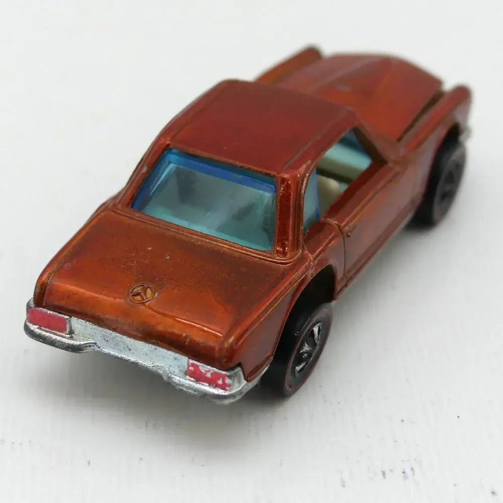 Vintage 1969 Mattel Hot Wheels Mercedes-Benz 280SL Redline Copper Diecast Car HK